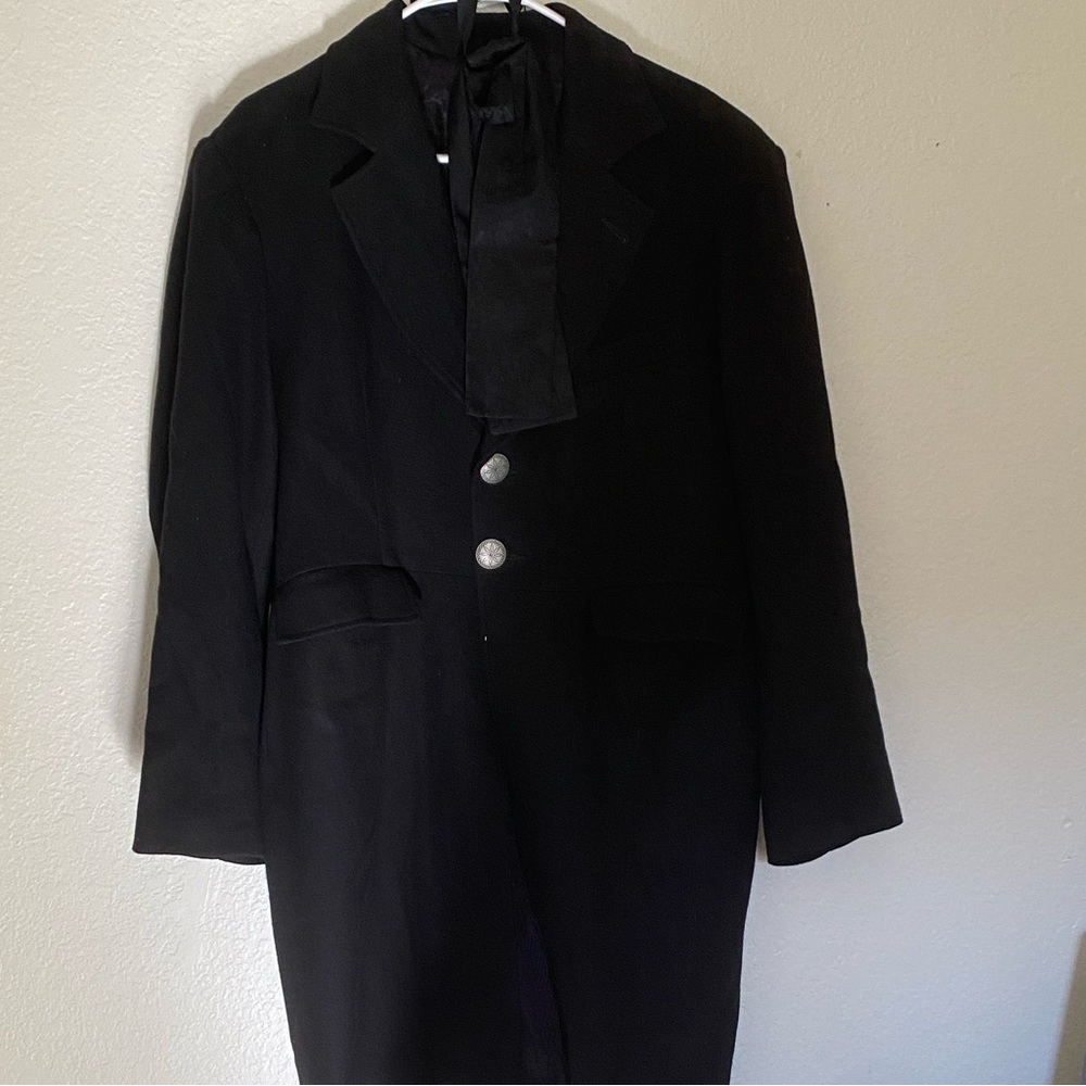 Men's Black Trench Coat
